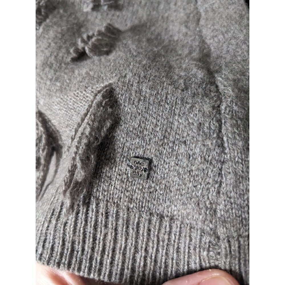 One Grey Day Alpaca Turtleneck Open Back Sleeveless Sweater Women's Size M - Picture 5 of 8